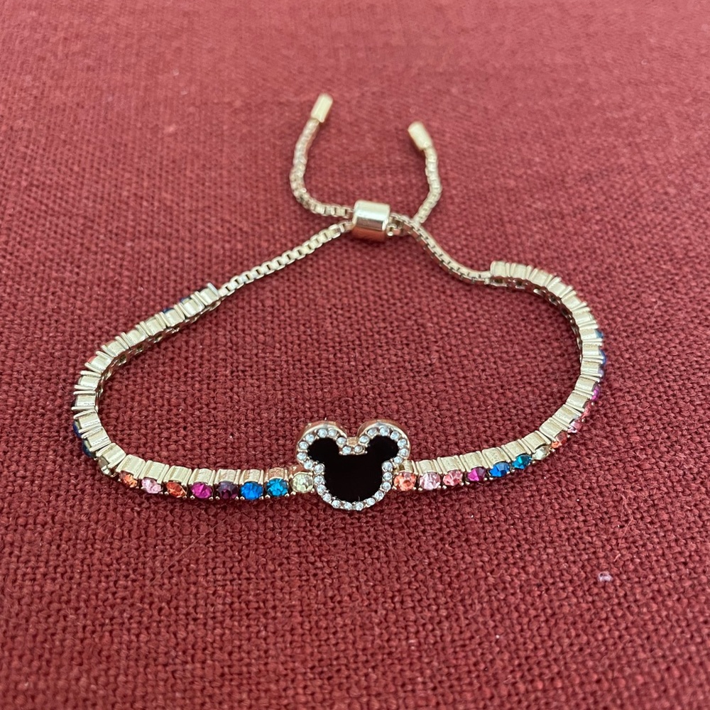 Baublebar x Mickey Mouse rainbow tennis bracelet